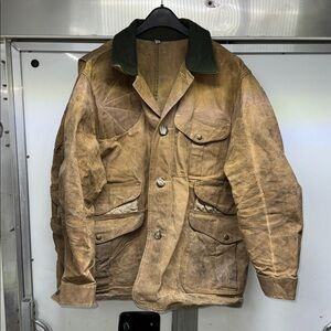 Vintage 1994 Filson Style 62 Tin Cloth Hunting Jacket sz 48